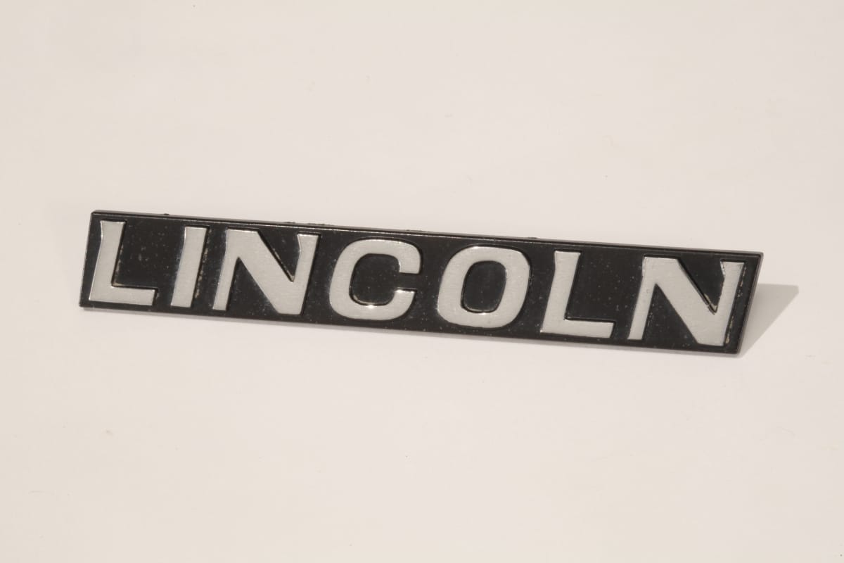 Lincoln Nameplate from 1991 Town Car The Henry Ford