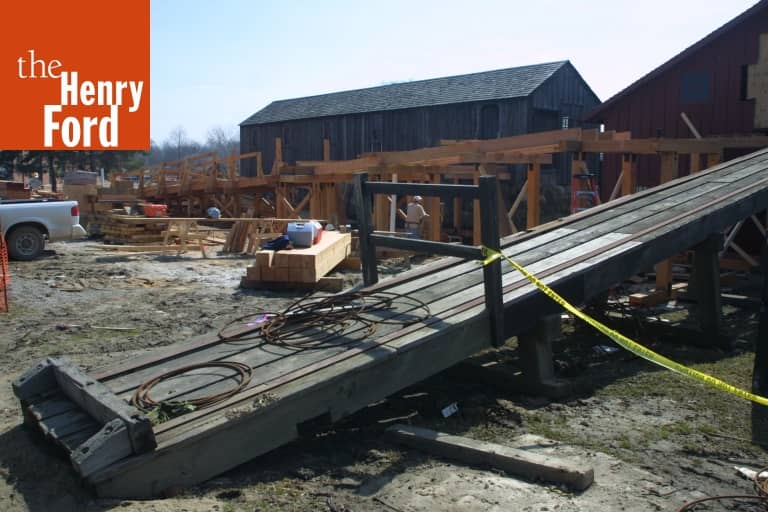 Spofford Sawmill during the Greenfield Village Restoration Project