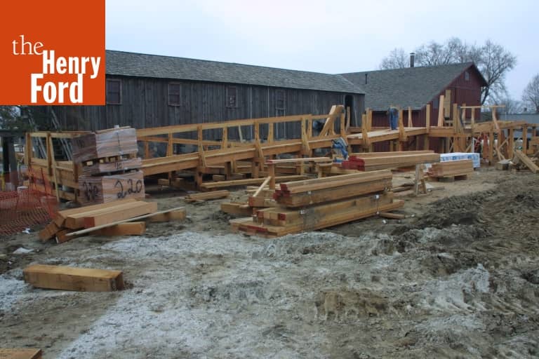Spofford Sawmill during the Greenfield Village Restoration Project