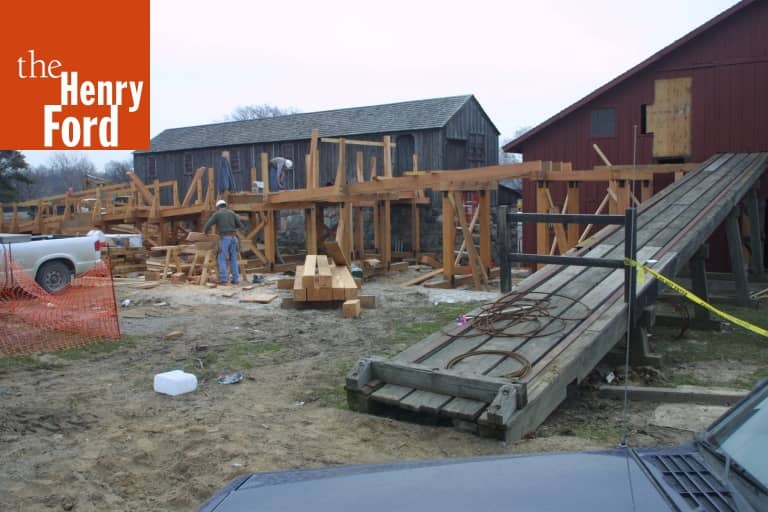 Spofford Sawmill during the Greenfield Village Restoration Project