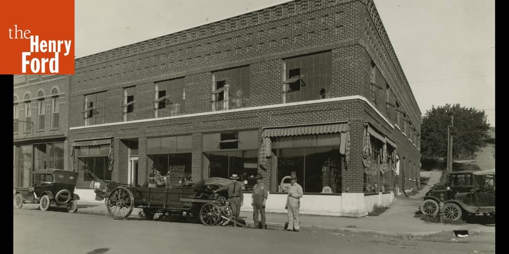 E. G. Kingsford Ford Dealership, Iron Mountain, Michigan, circa 1927