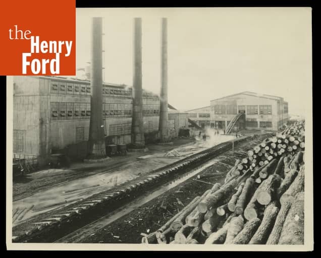 Ford Motor Company Iron Mountain Plant Sawmill and Power House, circa
