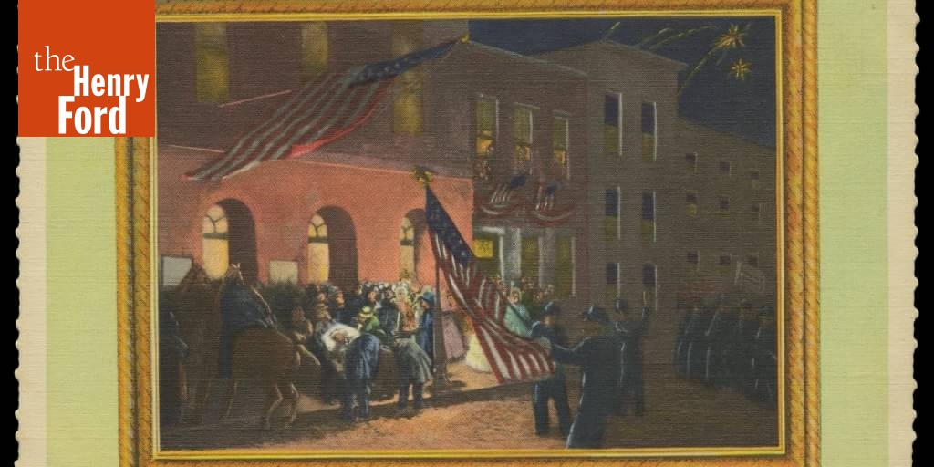 "Lincoln Borne by Loving HandsLincoln Museum, Washington, D.C.," 1935