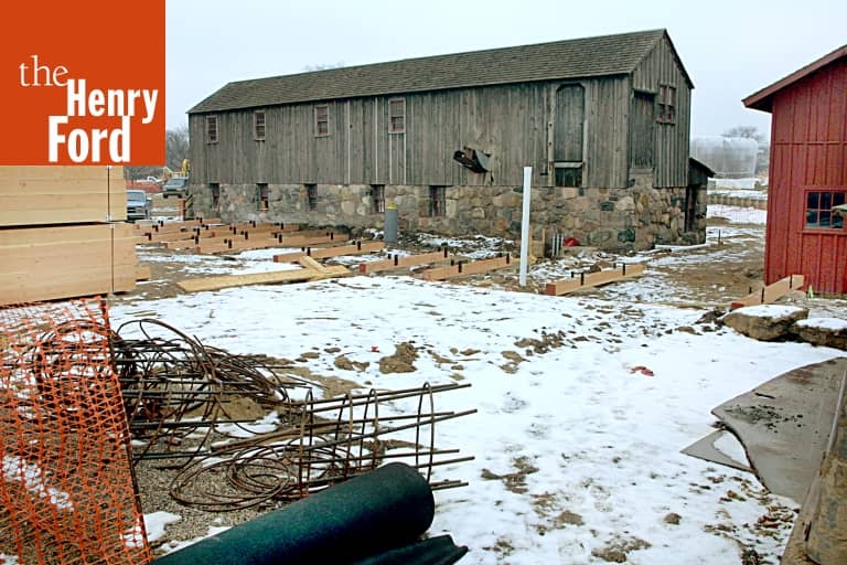 Spofford Sawmill during the Greenfield Village Restoration Project