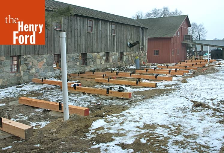 Spofford Sawmill during the Greenfield Village Restoration Project