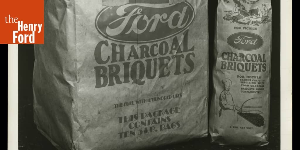 Bags of Charcoal Briquets Produced by Ford Motor Company, 1941 The