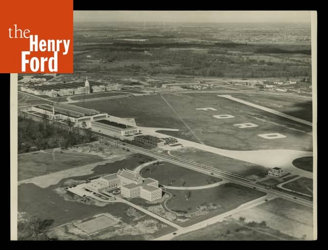 Aerial View of Ford Airport, Dearborn, Michigan, 1931 The Henry Ford