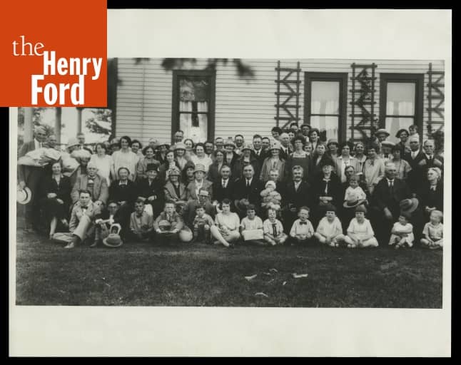 Ford Family Reunion at the Home of Oliver Ford, Ypsilanti, Michigan
