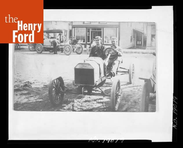 Frank Kulick Driving the Ford Special, Winner of the Algonquin Hill