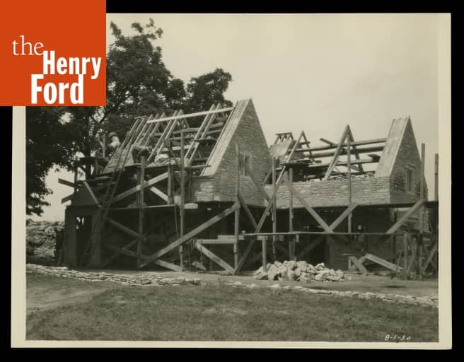 Rebuilding Cotswold Cottage in Greenfield Village, August 1930 The Henry Ford