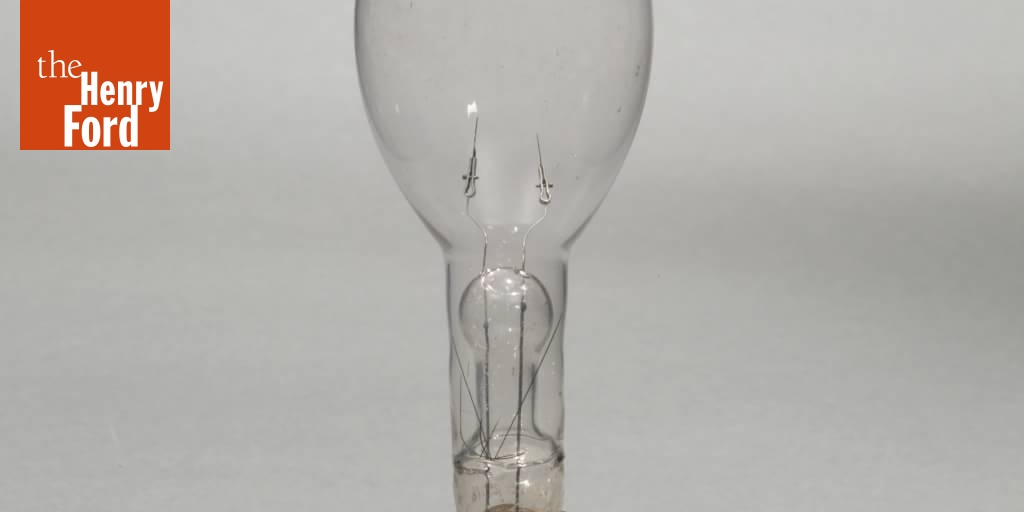 Carbonized Paper Filament Lamp Made by Hiram Maxim, 18801881 The
