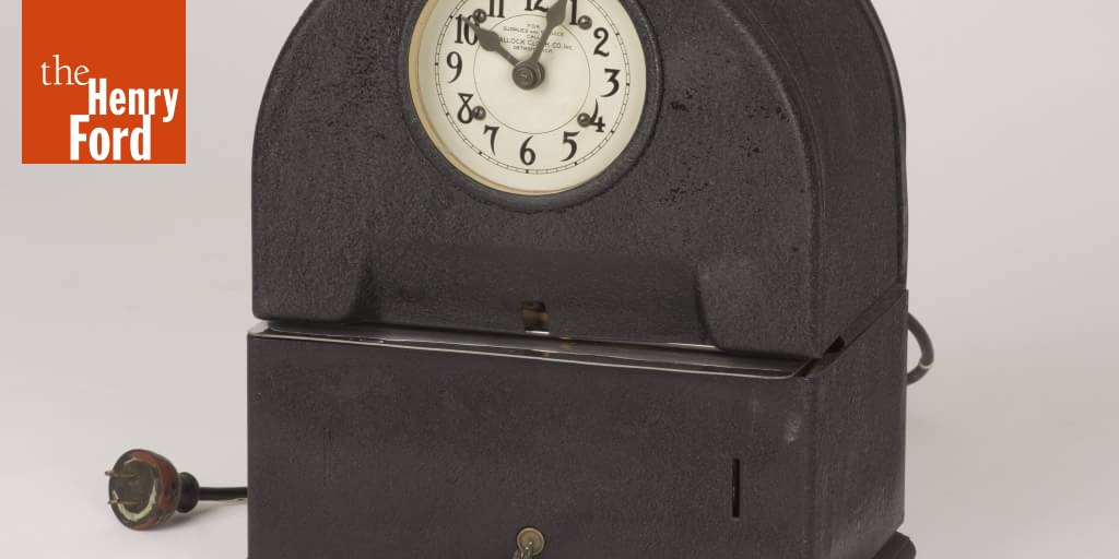 Hallock Time Clock, circa 1935 The Henry Ford