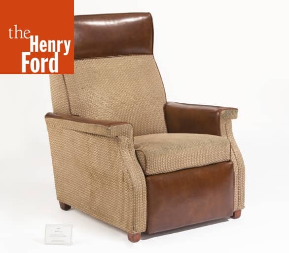 LaZBoy Chair Company Reclining Chair with Ottomatic Footrest, 1955