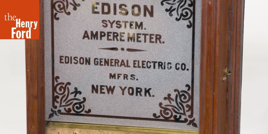 Edison General Electric Company Edison System Ampere Meter, 18891892