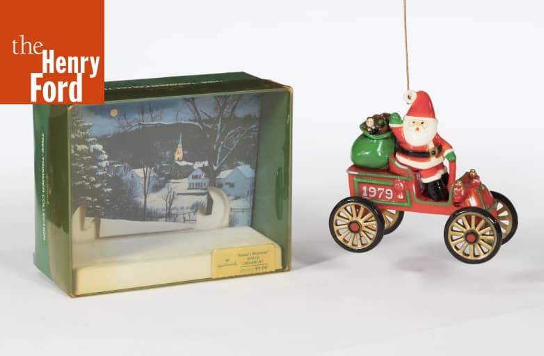 Hallmark "Here Comes Santa Series Santa's Motorcar" Christmas Ornament