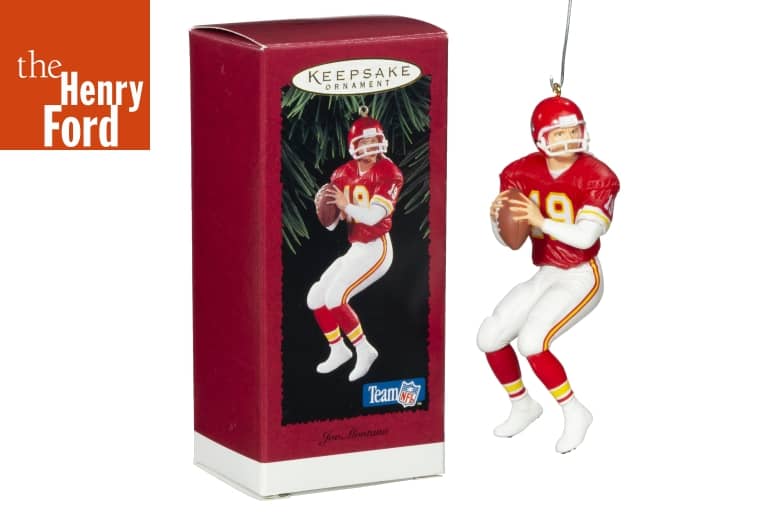 Joe Montana Christmas Ornament 