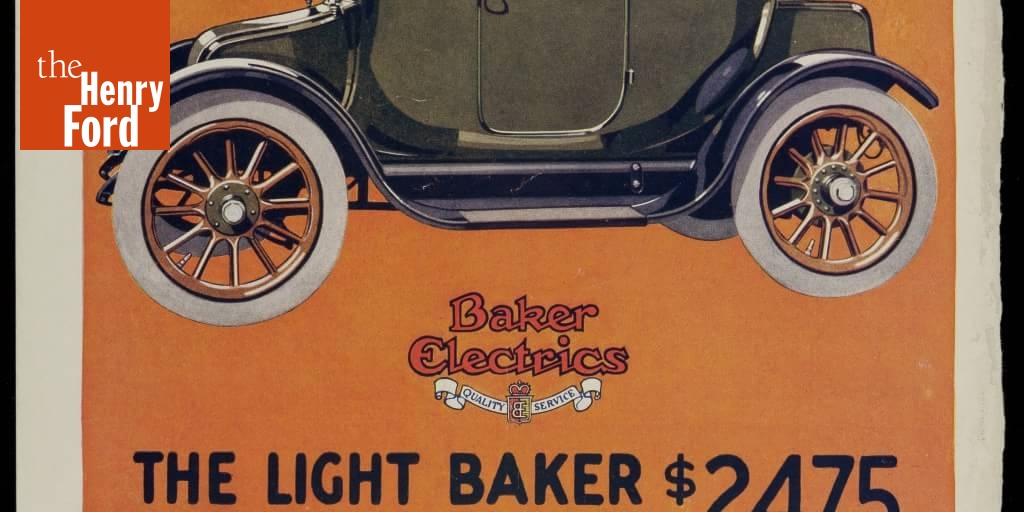 1915 Baker Electrics Advertisement, "The Light Baker Electric Coupe