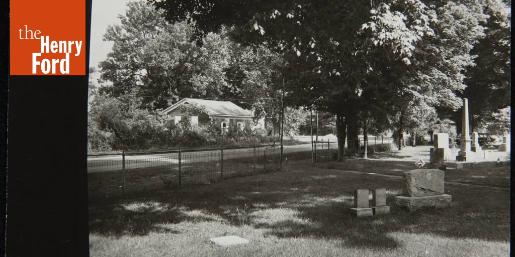 View of Dr. Howard's Office from the Cemetery across the Street