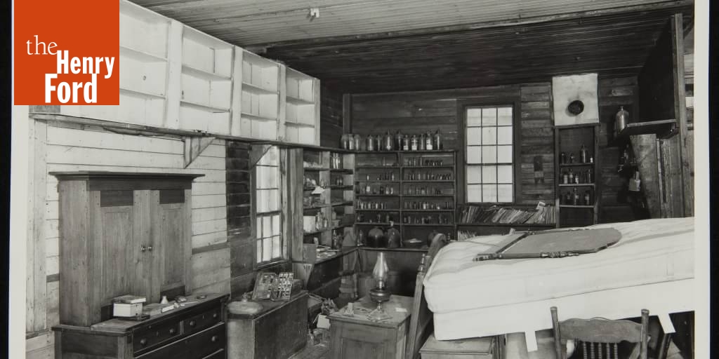 Interior of Dr. Howard's Office at its Original Site, Tekonsha