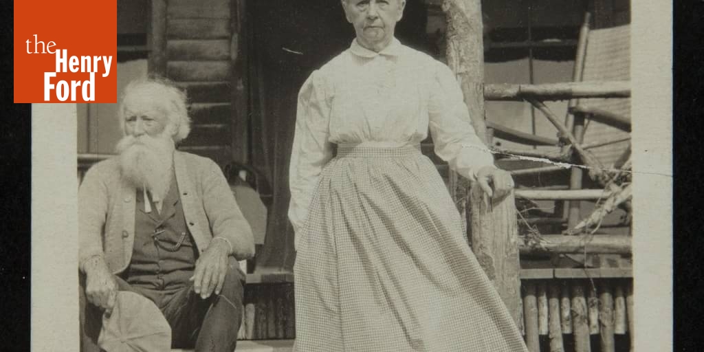 John Burroughs and Ursula Burroughs at Woodchuck Lodge, 19101915 The