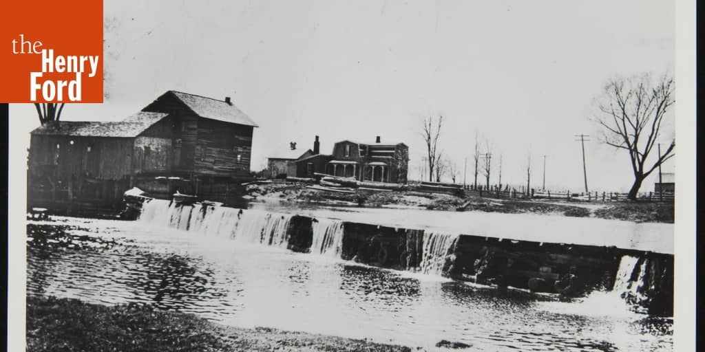 Loranger Gristmill at Its Original Site on Stoney Creek near Monroe