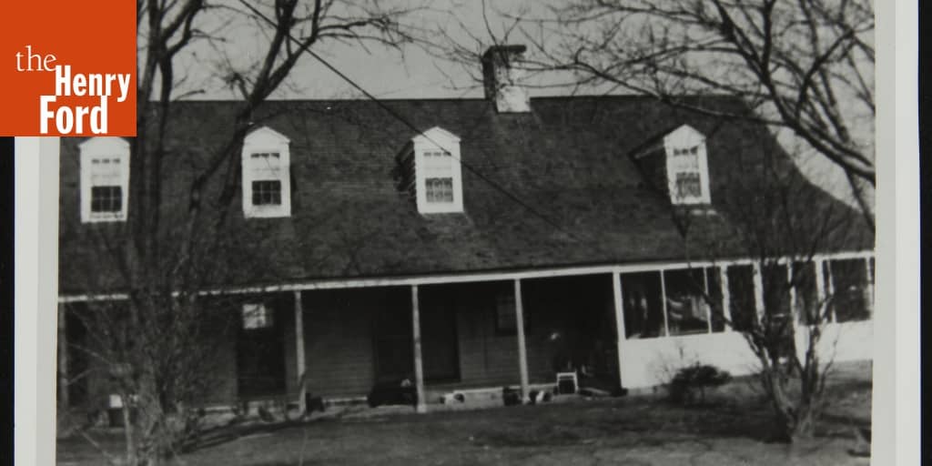 "Dameron House," Dameron, Maryland, circa 1952 The Henry Ford