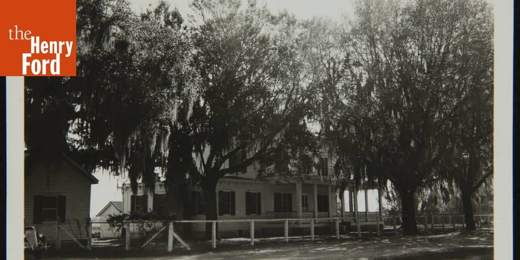 Cherry Hill Plantation House, circa 1940 The Henry Ford