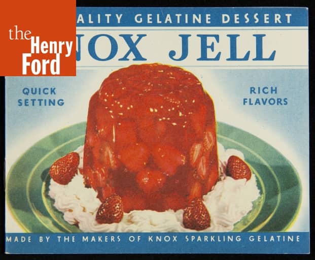 Recipe Booklet, "Knox Jell The Quality Gelatine Dessert," 1936 The
