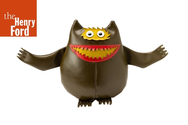 Uni Nauga ナウガ ドール Naugahyde monster Rare Nauga Monster Naugahyde Plush Doll Toy Vintage Color