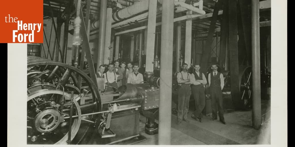 Henry Ford with Other Employees at Edison Illuminating Company Plant