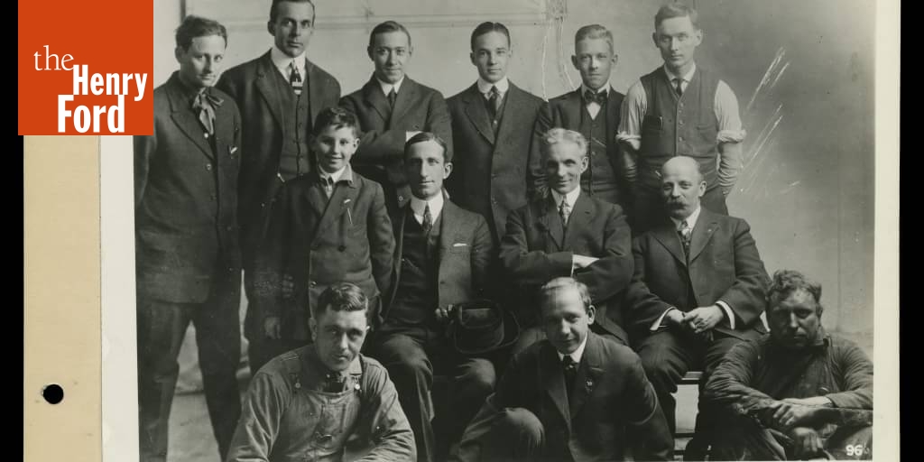 Henry Ford and Edsel Ford with Ford Motor Company Officials and Employees, 1914 The Henry Ford