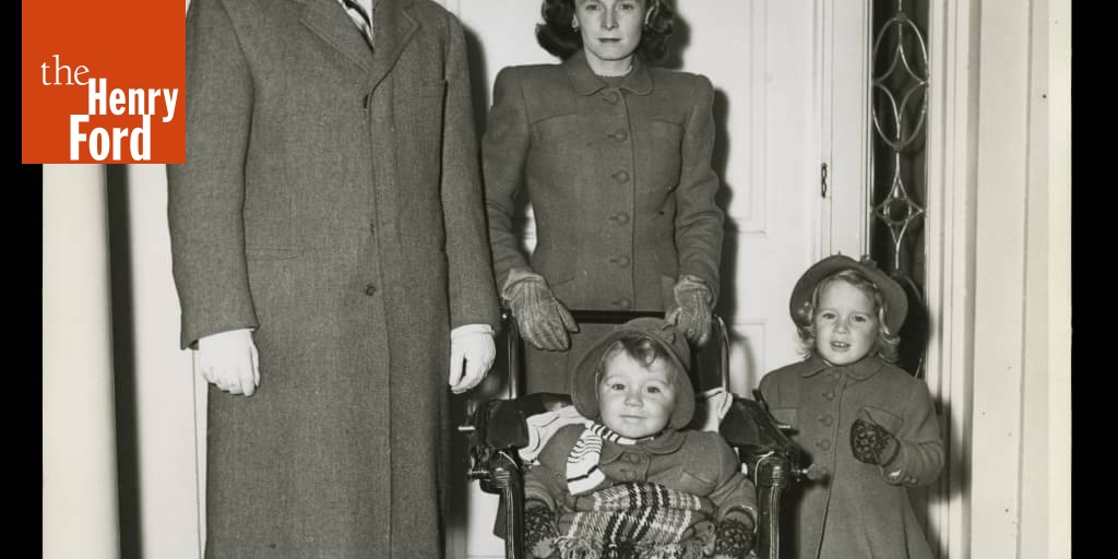 Henry Ford II and Anne McDonnell Ford with Daughters Anne and Charlotte